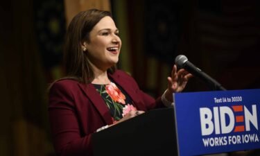 Rep. Abby Finkenauer introduces Democratic presidential candidate