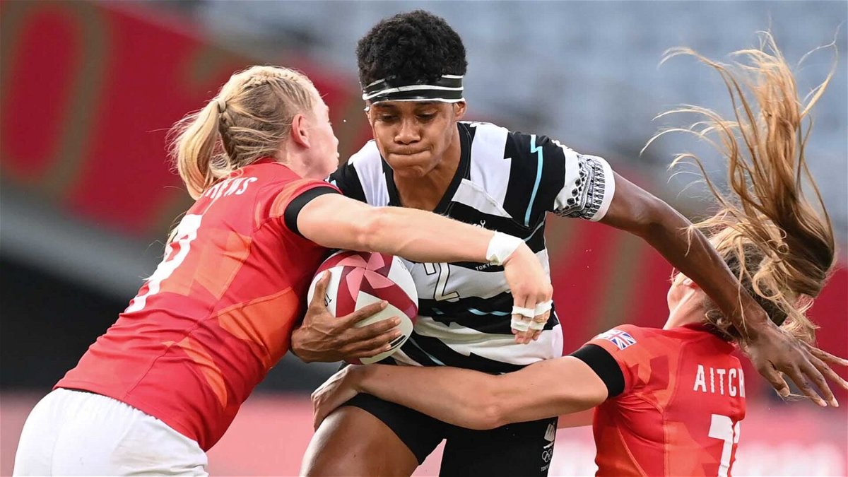 Fiji outlasts Great Britain to win women's rugby bronze
