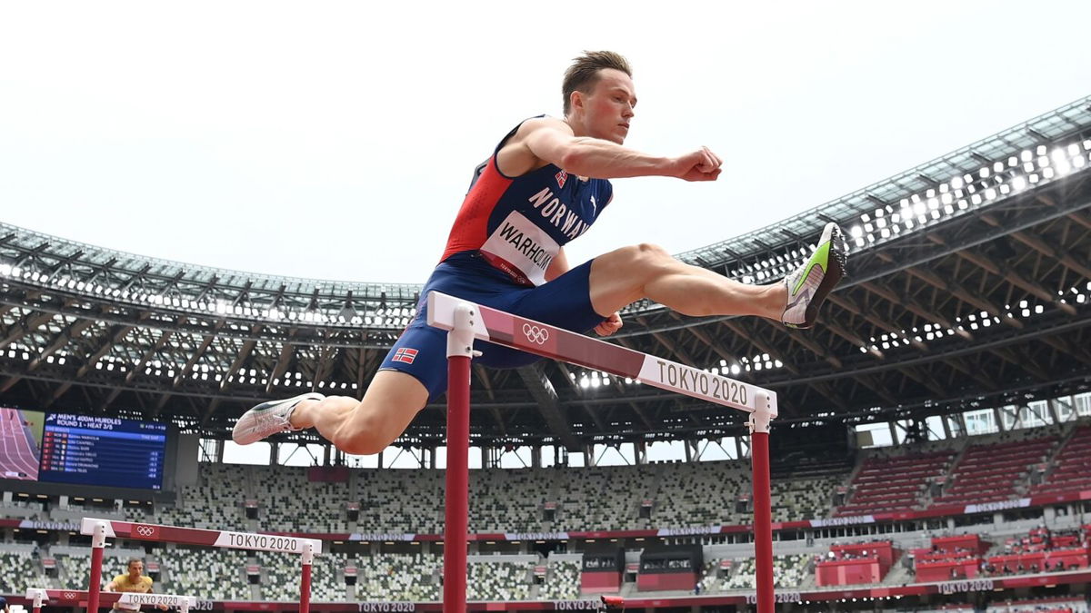 Norway's Karsten Warholm wins 400m hurdles heat with ease