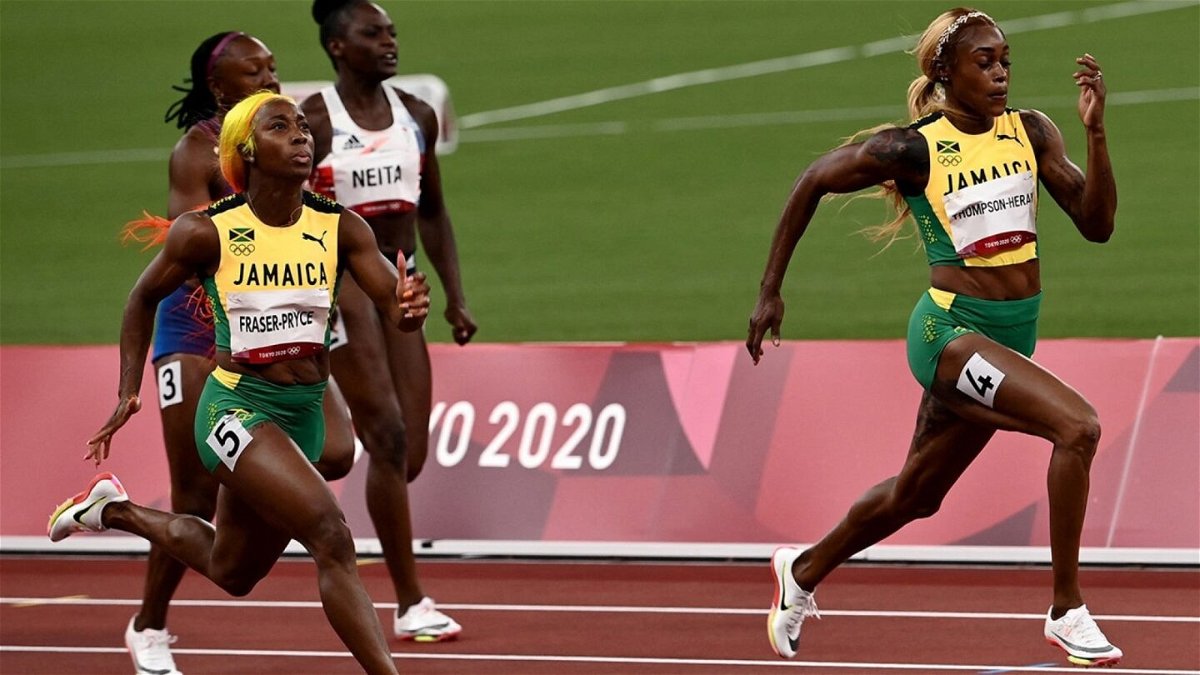Thompson-Herah defends Olympic 100m gold in Jamaican sweep