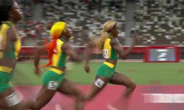 Jamaica sweeps top 3 spots in women's 100m finals