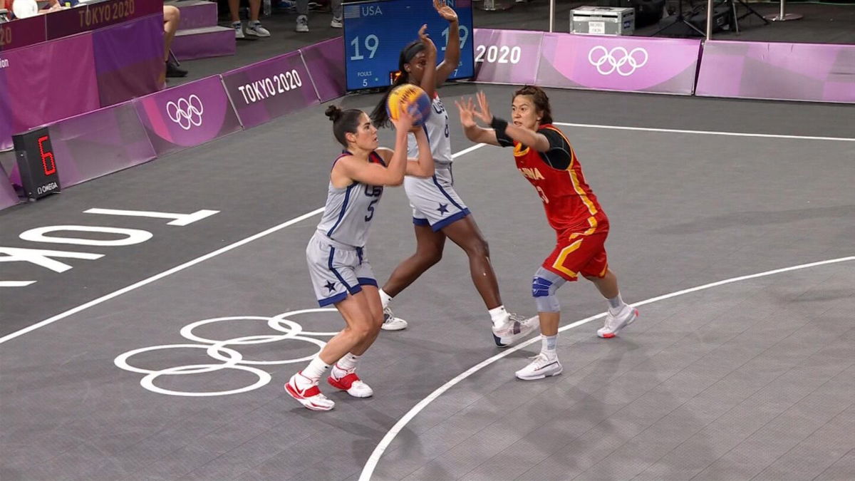 Plum sinks game-winner in tight 3x3 basketball game vs China