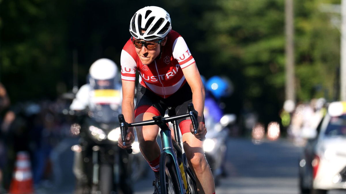 Austria's Anna Kiesenhofer wins women's road race gold