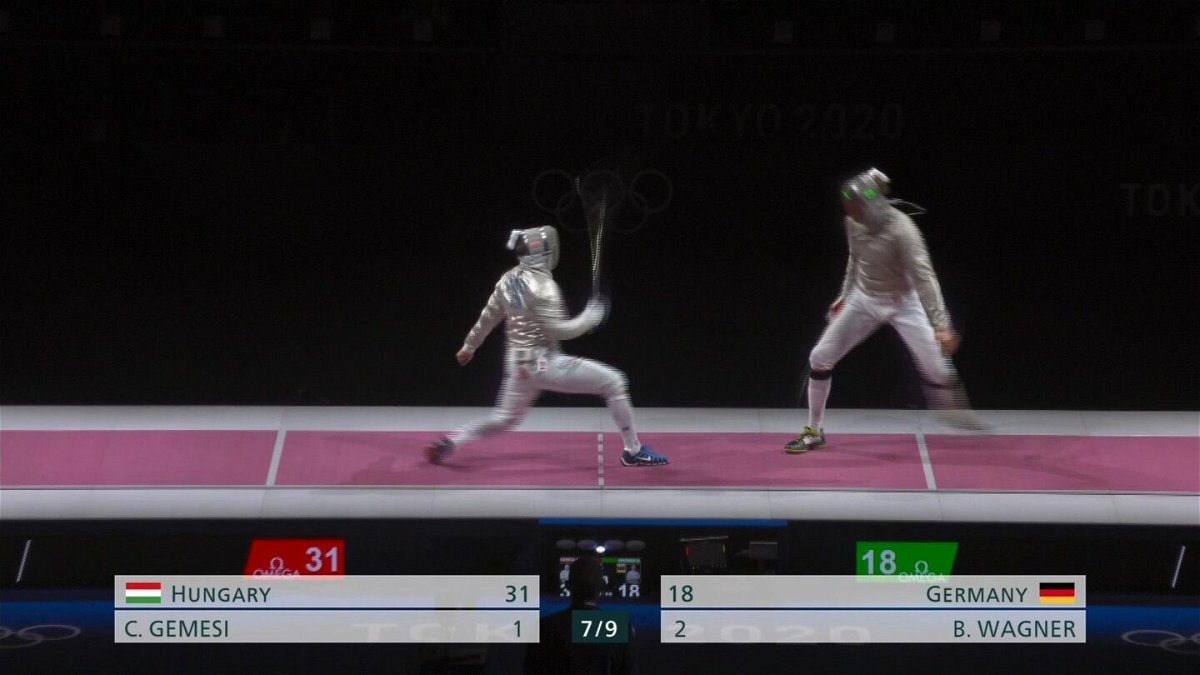 Hungary defeats Germany to win bronze in men's team sabre