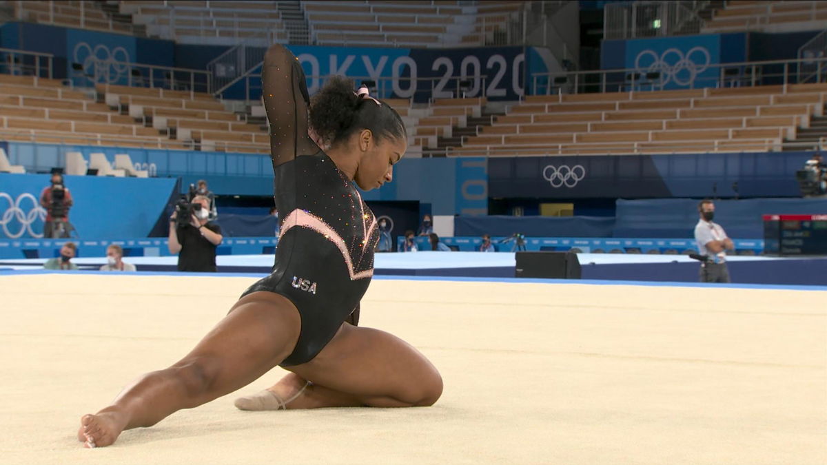 Podium Training Jordan Chiles practices floor routine KTVZ