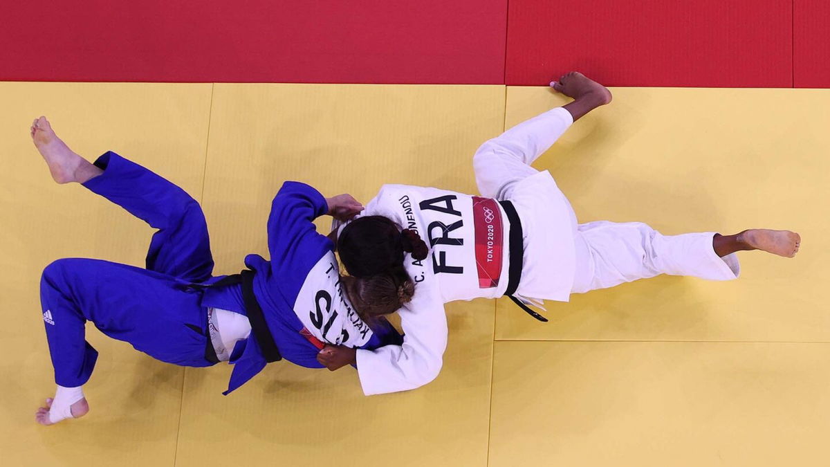 France's Clarisse Agbegnenou wins first Olympic judo gold