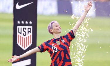 Megan Rapinoe joins Opening Ceremony broadcast from team bus