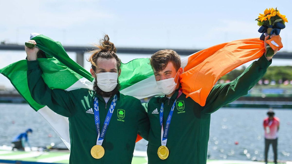 Fintan McCarthy and Paul O'Donovan win gold in double sculls