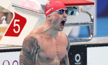 Britain's Adam Peaty defends Olympic 100m breaststroke title