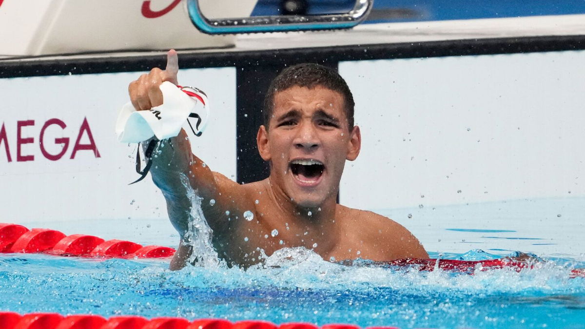 Tunisian swimmer stuns with Lane 8 win in 400m freestyle