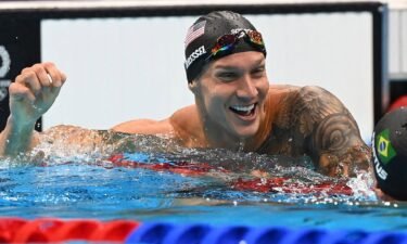 Caeleb Dressel surges to 50 free gold in Olympic record