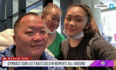 Suni Lee's dad shares his emotions after her gold medal