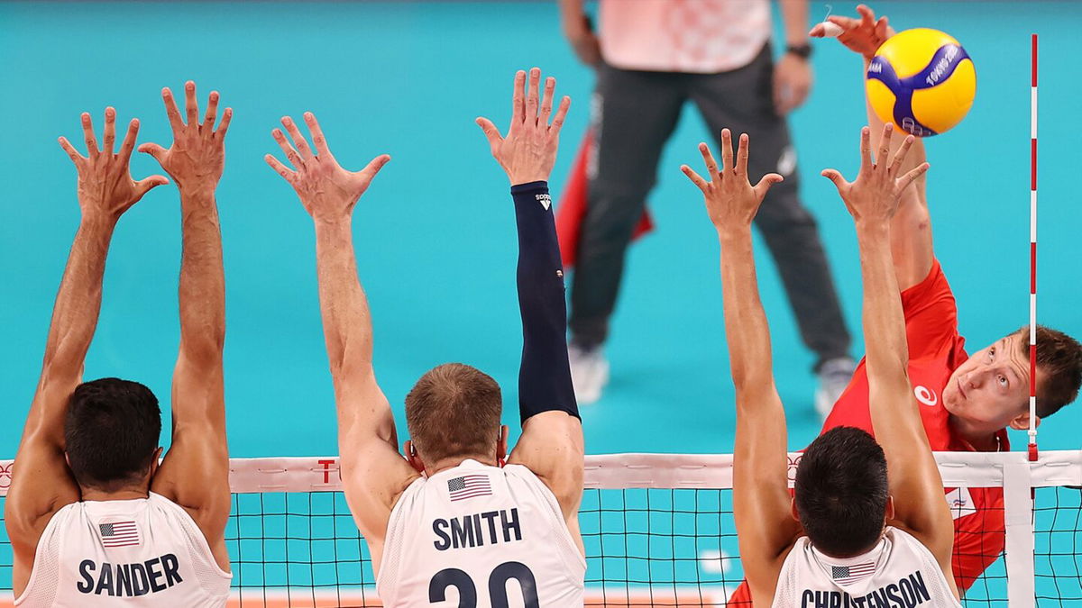 USA falls to the ROC in volleyball