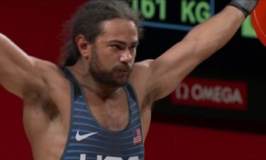 Harrison Maurus finishes fourth in men's 81kg weightlifting