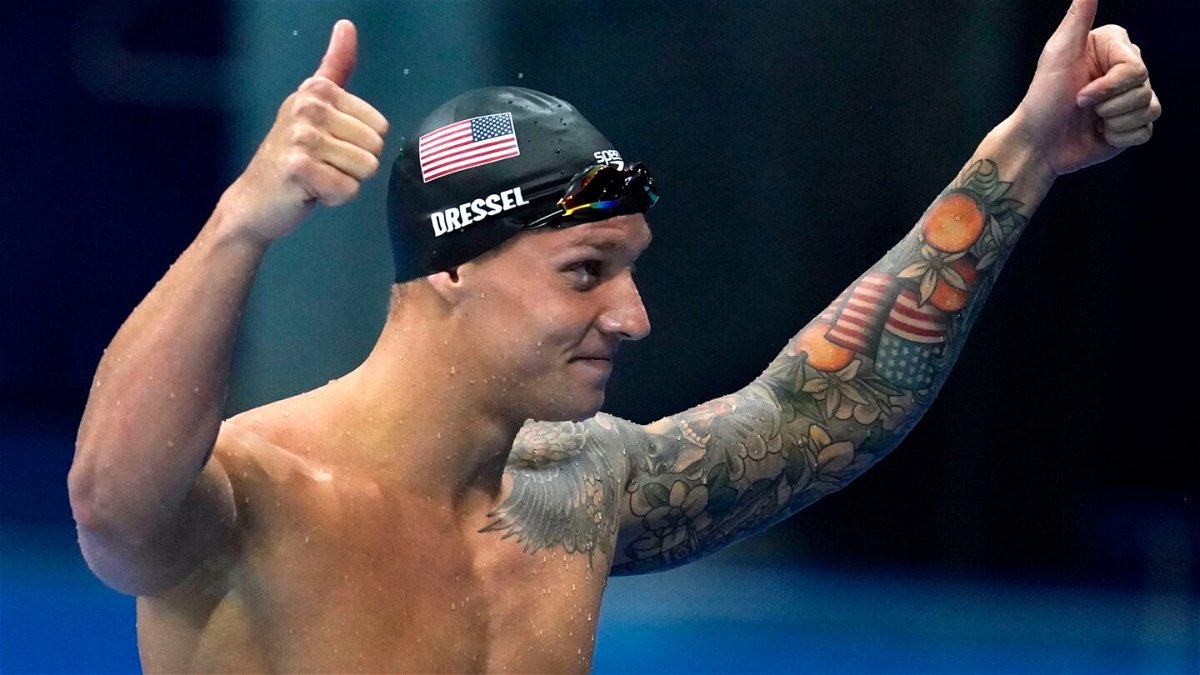 Caeleb Dressel looks to raise his gold medal total to five on Day 9 of swimming at the Tokyo Olympics.