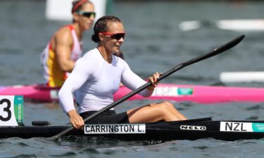 Lisa Carrington at the 2020 Tokyo Olympics