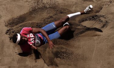 Will Claye of Team United States competes in the Men's Triple Jump Final