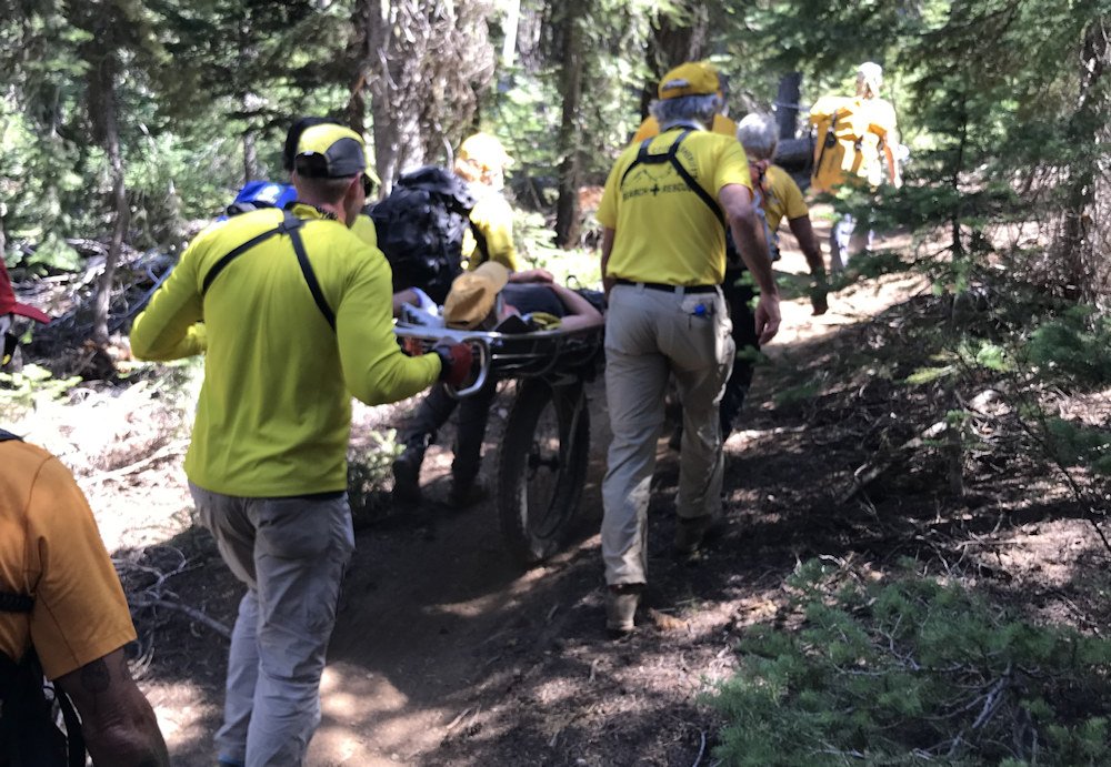 Deschutes County Sheriff's Search and Rescue came to aid of injured mtn. biker