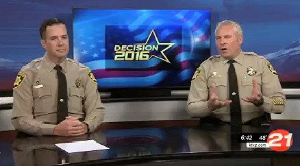 Then-Deschutes County Sheriff's Deputy Eric Kozowski challenged Sheriff Shane Nelson in the 2016 election