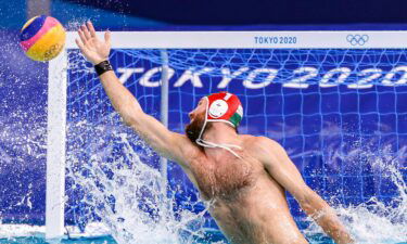 Hungary's water polo team at the 2020 Tokyo Olympics