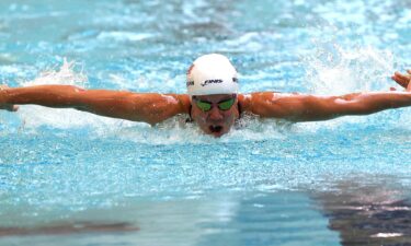 Mallory Weggemann of the United States competes in the 200m Individual Medley during day 3 of the 2021 U.S. Paralympic Swimming Trials