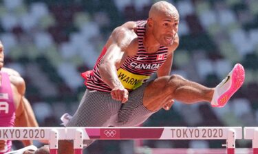 Damian Warner wins decathlon hurdles