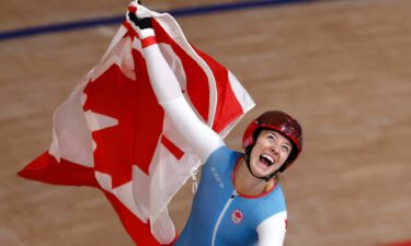 Canadian Kelsey Mitchell wins cycling sprint