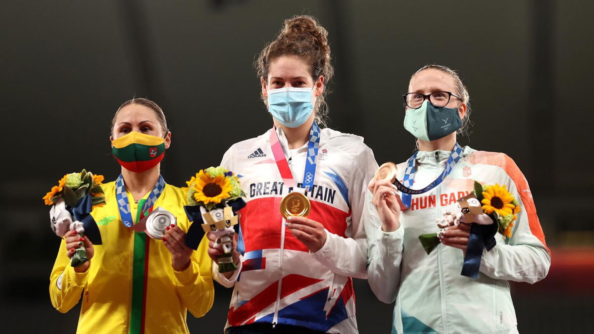 Kate French shines on modern pentathlon podium