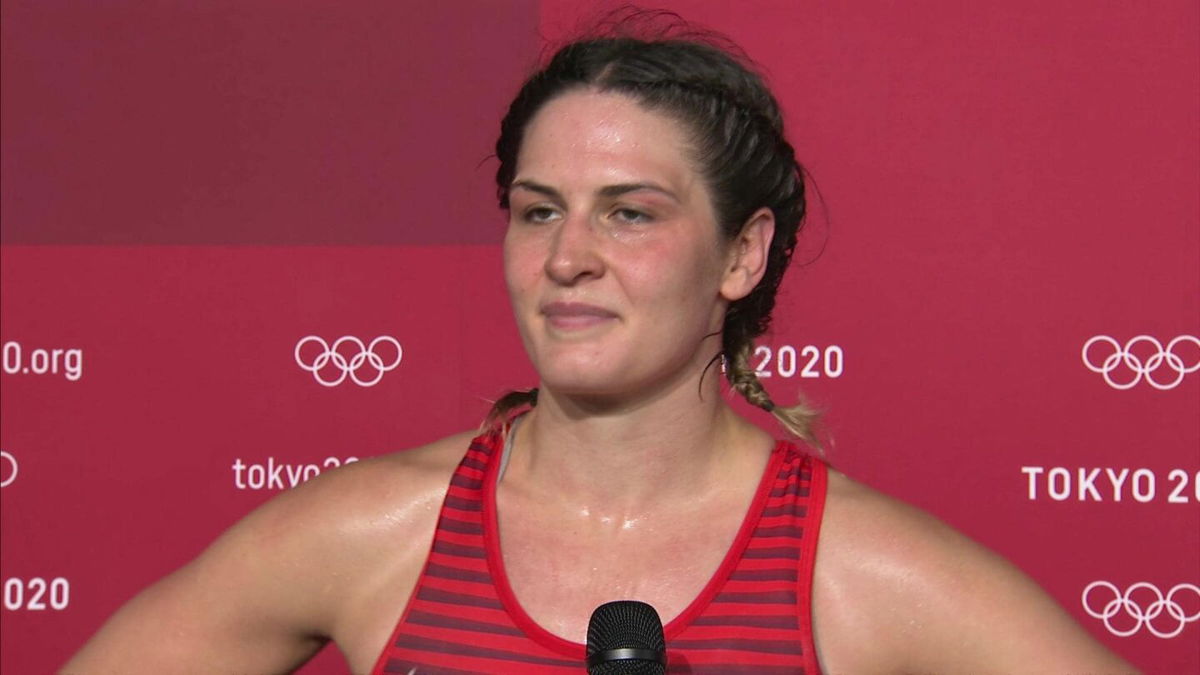 Adeline Gray talks about winning silver in women's freestyle