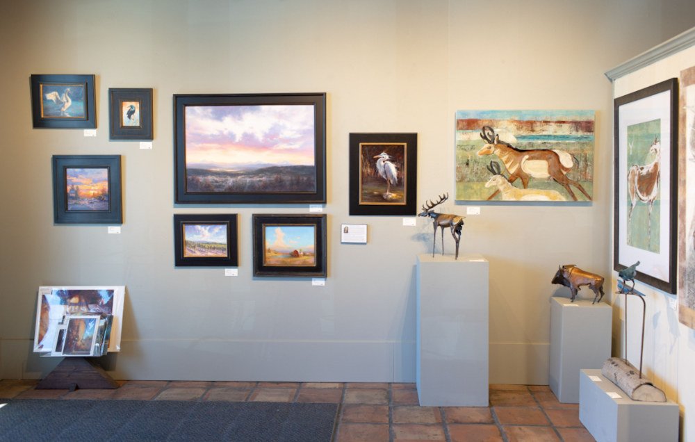 First Friday Art Walk exhibit at Tumalo Art Co. in Bend's Old Mill District