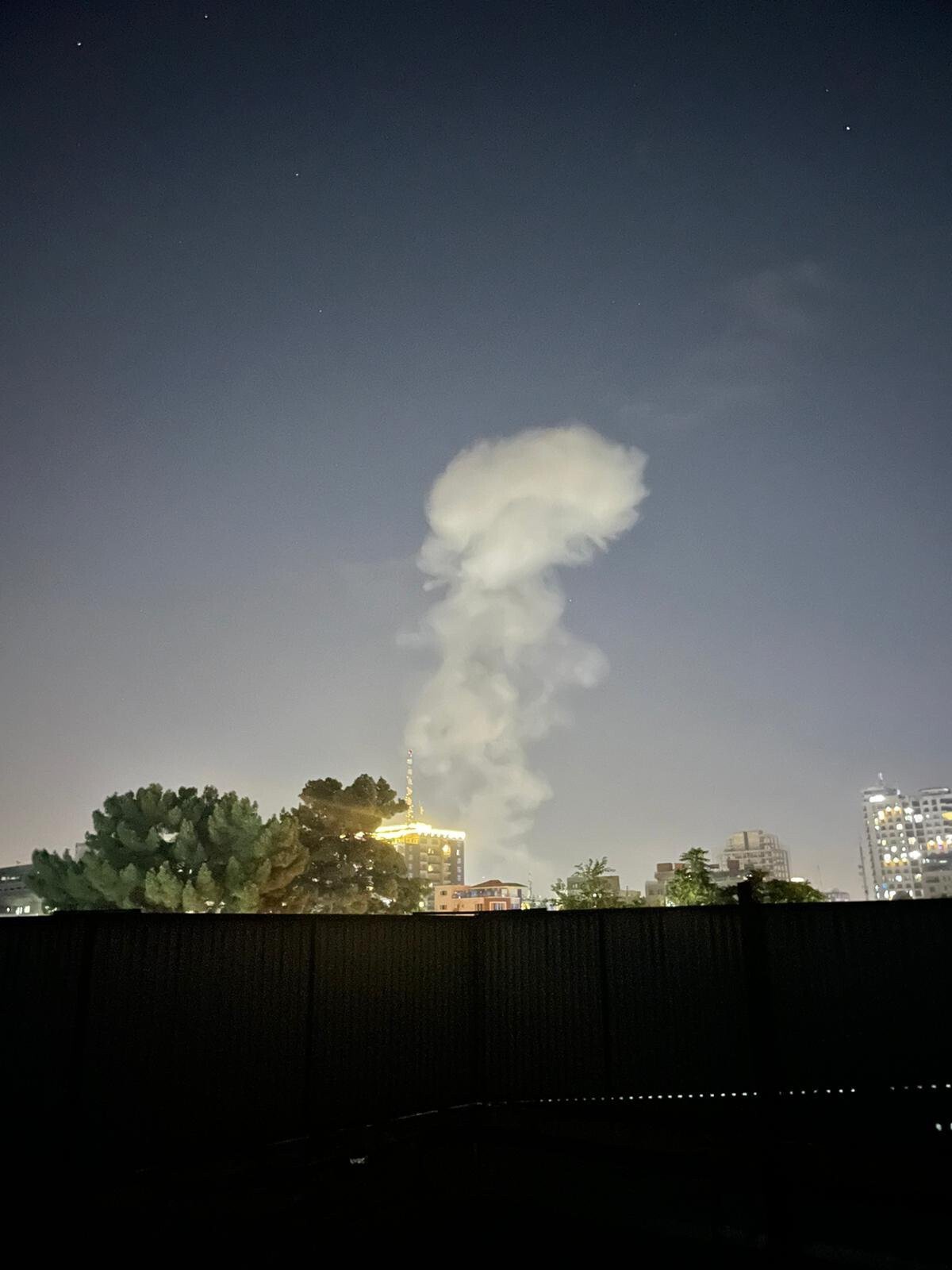 <i>Brent Swails/CNN</i><br/>A powerful blast occurred inside central Kabul on Tuesday evening according to CNN's team on the ground. The blast was followed by gunfire and sirens.