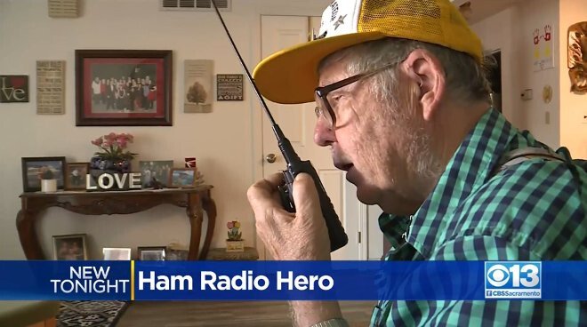 <i>KOVR</i><br/>Bill Scott takes his ham radio wherever he goes. He used it to save the life of a ham radio friend.