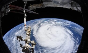 European Space Agency astronaut Thomas Pesquet took this photo of Hurricane Ida on Sunday from the International Space Station.