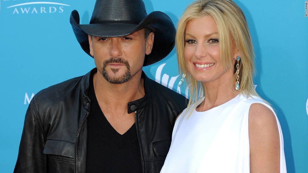 <i>Gabriel Bouys/AFP/Getty Images</i><br/>Tim McGraw credits his wife Faith Hill for helping him to stop drinking. The couple here arrives for the 45th Academy of Country Music Awards in Las Vegas