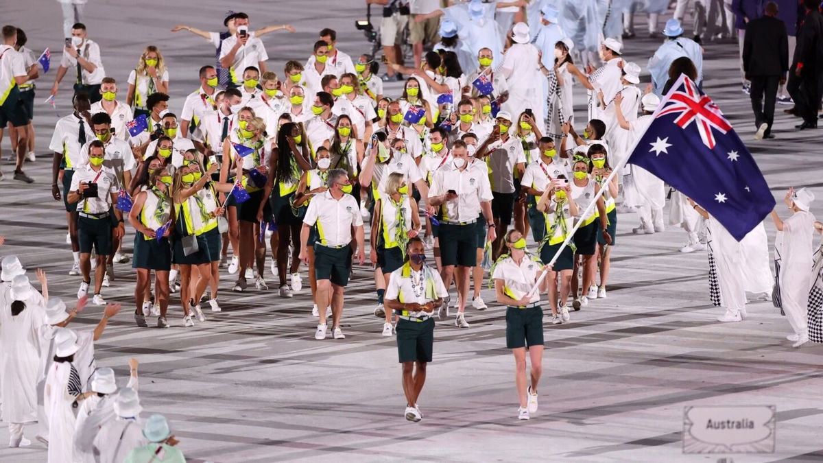 Australia's athletes enter the Olympics