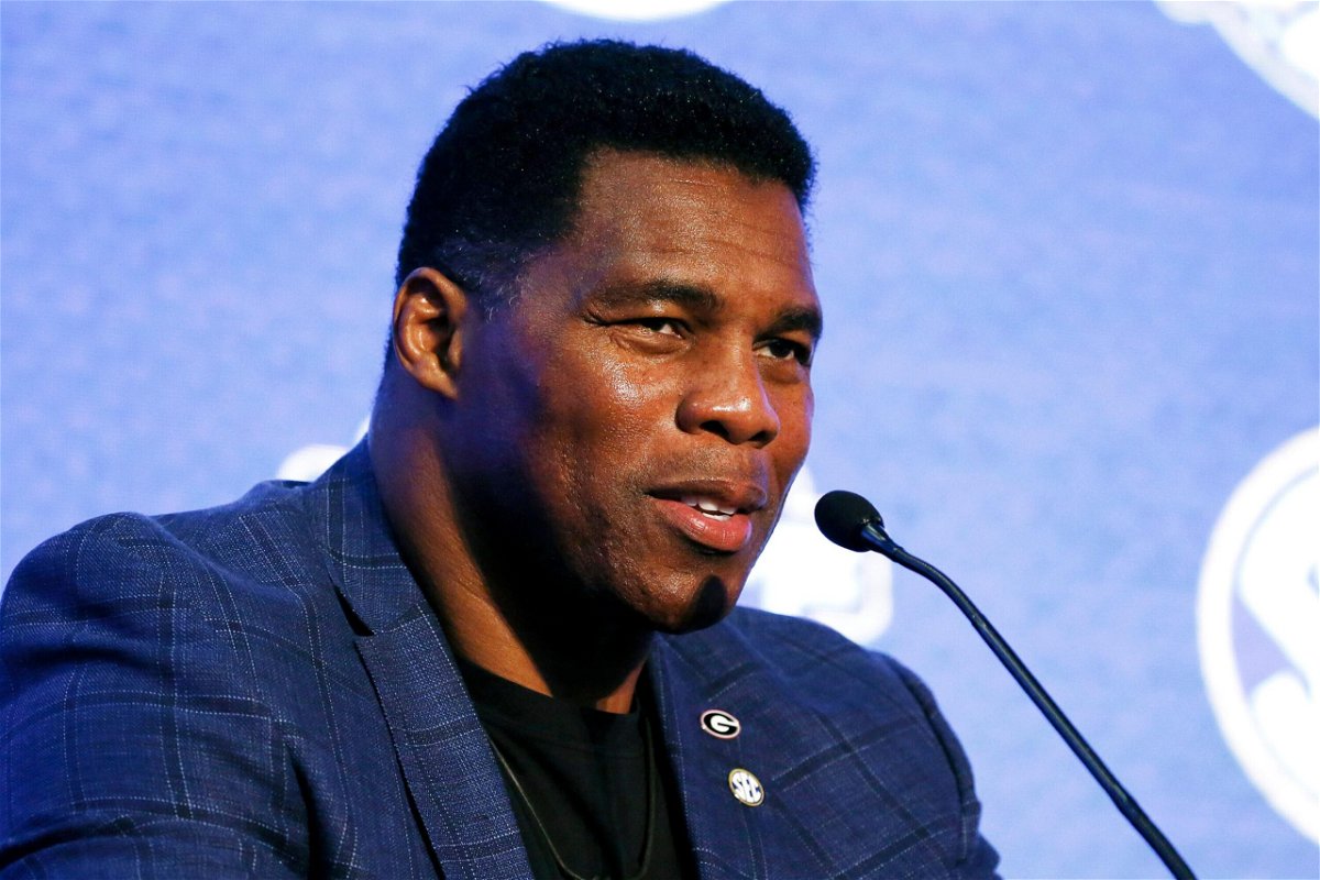 <i>Butch Dill/AP</i><br/>Former football star Herschel Walker announced his campaign for US Senate in Georgia on Wednesday. Walker is seen here In this July 16