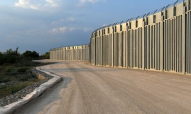 Greece has finished building a 40-kilometer (25-mile) wall along its border with Turkey