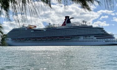 The cruise ship "Carnival Vista" part of the Carnival Cruise Line