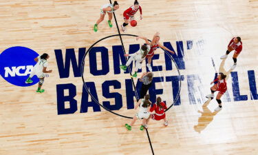 A new report commissioned by NCAA finds a massive gender inequity in college basketball. Oregon Ducks and the South Dakota Coyotes here face off at the 2021 NCAA Women's Basketball Tournament on March 22
