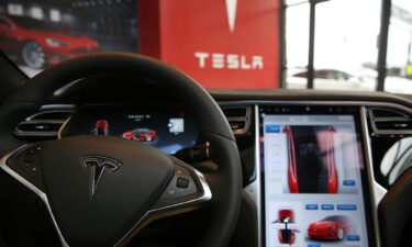 Senators call for a federal probe into Tesla's Autopilot claims. The inside of a Tesla vehicle is displayed in this image.