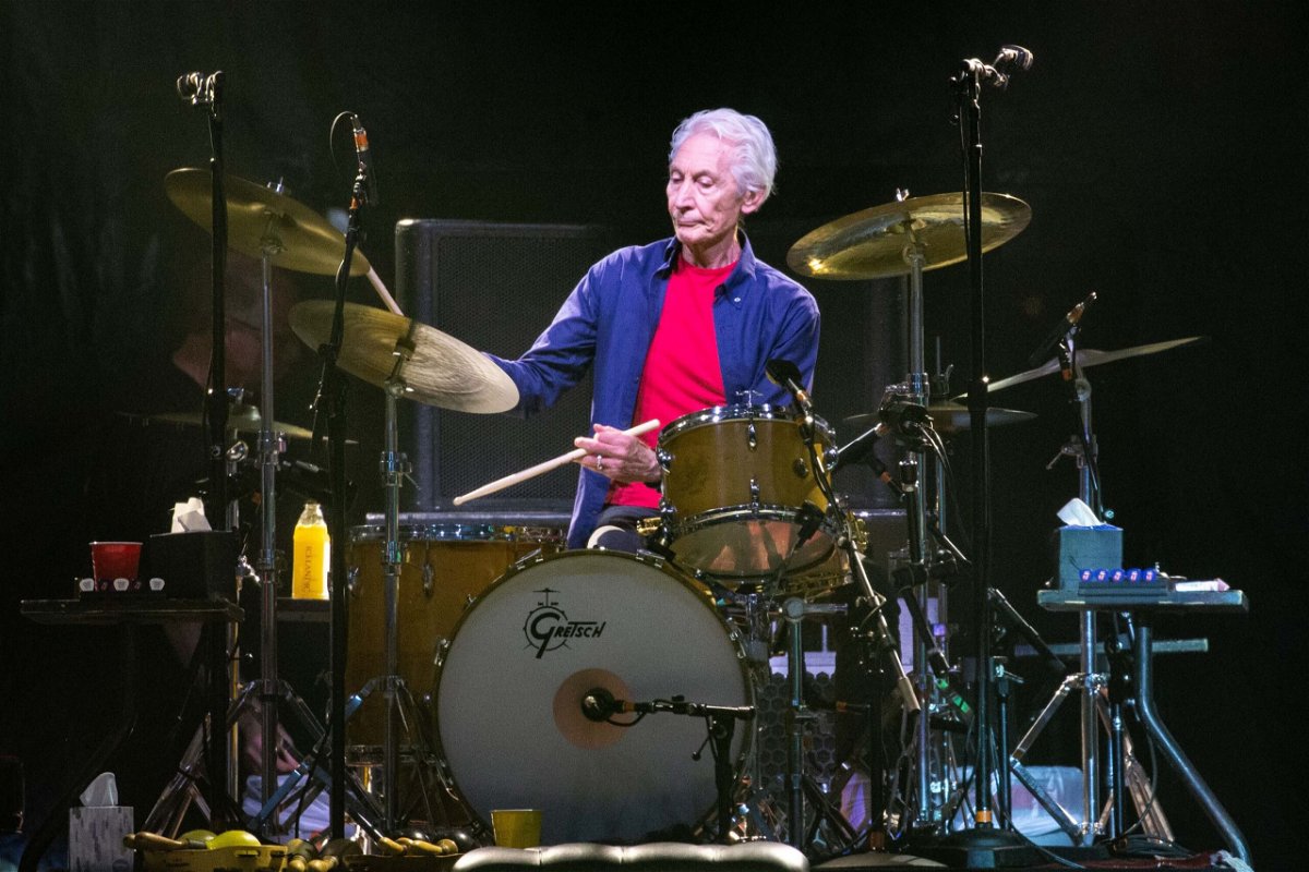 <i>Suzanne Cordeiro/AFP/Getty Images</i><br/>Mick Jagger leads Rolling Stones' tribute to drummer Charlie Watts