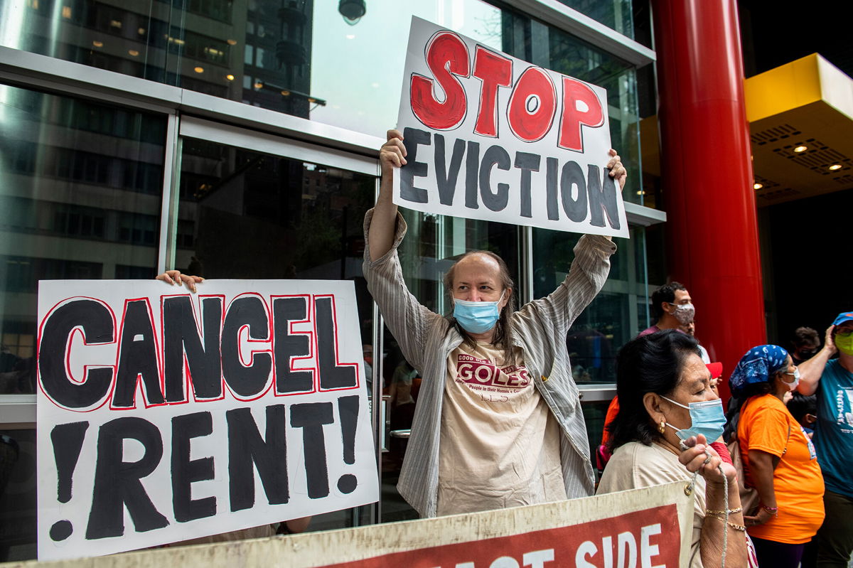 <i>Brittainy Newman/AP</i><br/>A divided Supreme Court granted a request from a group of New York landlords to block a part of the state’s eviction moratorium that bars landlords from evicting certain tenants
