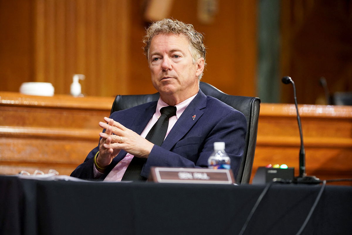 <i>Greg Nash/POOL/Getty Images</i><br/>Republican Sen. Rand Paul of Kentucky revealed Aug. 11 that his wife in February 2020 purchased up to $15
