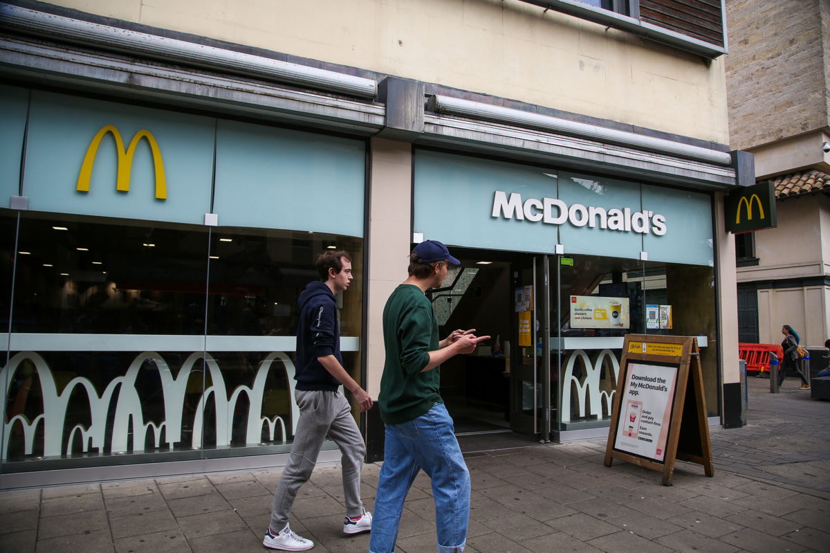 <i>Dinendra Haria/SOPA Images/LightRocket/Getty Images</i><br/>McDonald's has run out of milkshakes in the United Kingdom (UK). This file image from August 16 shows a branch of McDonald's in Bristol