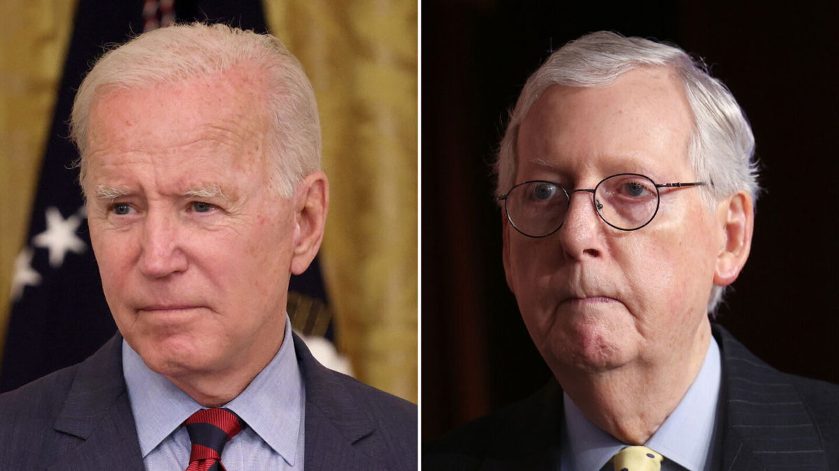 <i>Getty Images</i><br/>The Biden Administration seeks cooperation from both Democrats and Republicans like Senate Minority Leader Mitch McConnell.