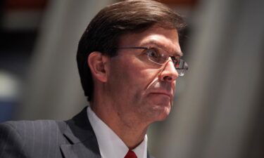 Defense Secretary Mark Esper arrives for a House Armed Services Committee hearing on July 9