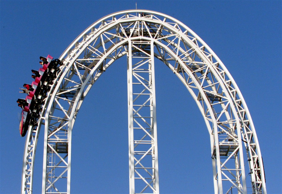 <i>Yamaguchi Haruyoshi/Corbis/Getty Images</i><br/>A roller coaster in Japan is being shut down indefinitely pending an injuries investigation. This image shows a file photo of the Dodon-pa roller coaster taken in 2001 at Japan's Fuji-Q Highland amusement park.