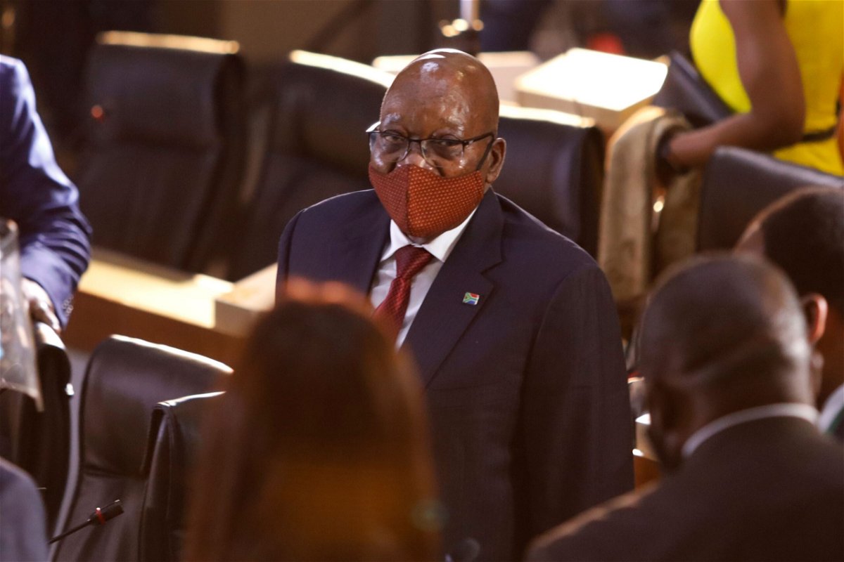<i>Guillem Sartorio/AFP via Getty Images</i><br/>Jailed former South African President Zuma is admitted to the hospital for medical observation. Zuma is seen here in Johannesburg