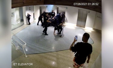 The scene in the Royal Palm hotel in Miami Beach when police allegedly used excessive force against two men last week.