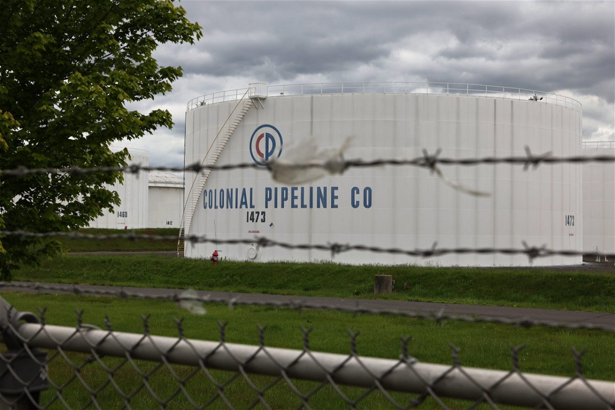 <i>Michael M. Santiago/Getty Images</i><br/>Fuel holding tanks are seen at Colonial Pipeline's Linden Junction Tank Farm on May 10 in Woodbridge